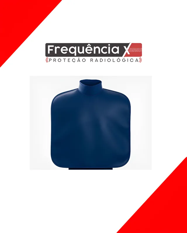 AVENTAL DE CHUMBO BABADOR COM PROTETOR TIREÓIDE INFANTIL